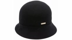 Seeberger Cloche Wolvilt Strik Black 7 Seeberger Cloche Wolvilt Strik Black -Hoeden Winkel 1943890617