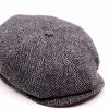 Borsalino Ballonpet Fleece Wol Visgraat Grijs Spikkel -Hoeden Winkel 1946641635