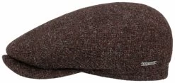 Stetson Flat Cap Driver Virgin Wool Brown Olive