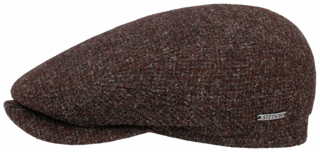 Stetson Flat Cap Driver Virgin Wool Brown Olive 3 Stetson Flat Cap Driver Virgin Wool Brown Olive