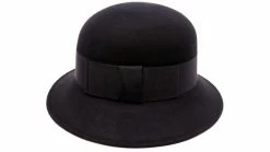 Jos Van Dijck Cloche Hoedje Kristel Wolvilt Zwart