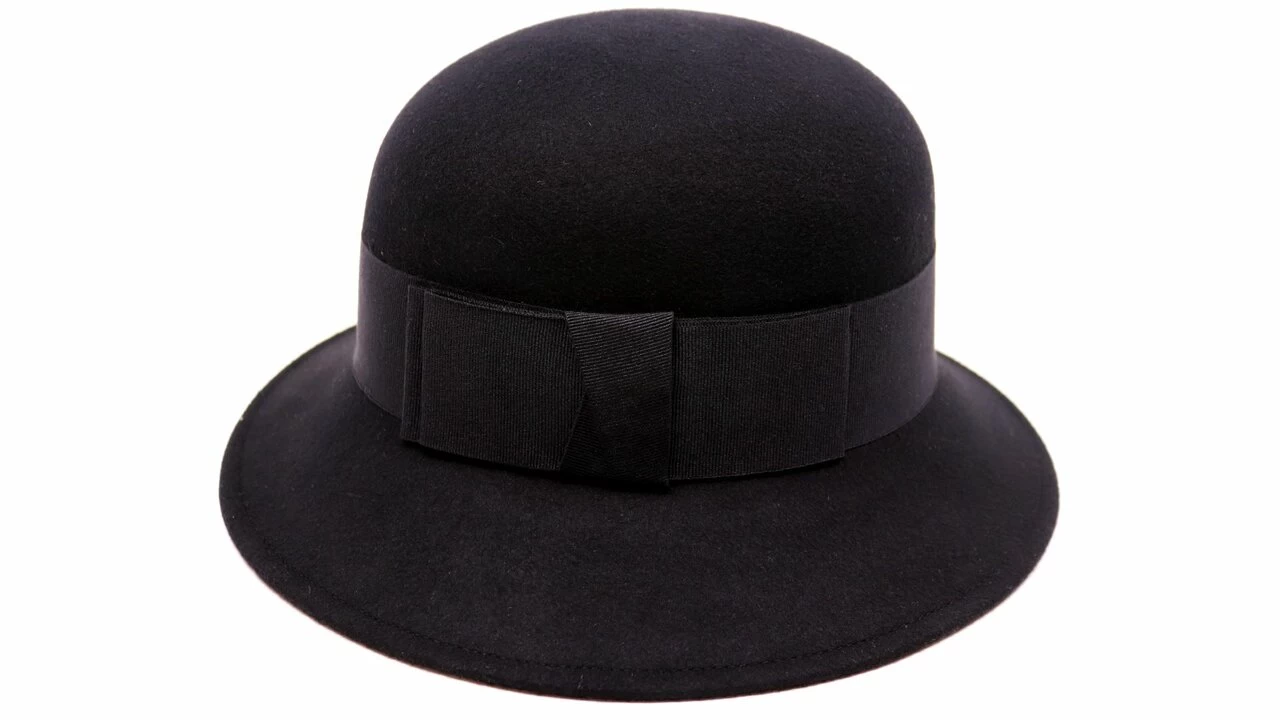 Jos Van Dijck Cloche Hoedje Kristel Wolvilt Zwart 3 Jos Van Dijck Cloche Hoedje Kristel Wolvilt Zwart