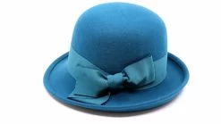 Jos Van Dijck Cloche Hoedje Kairina Wolvilt Petrol