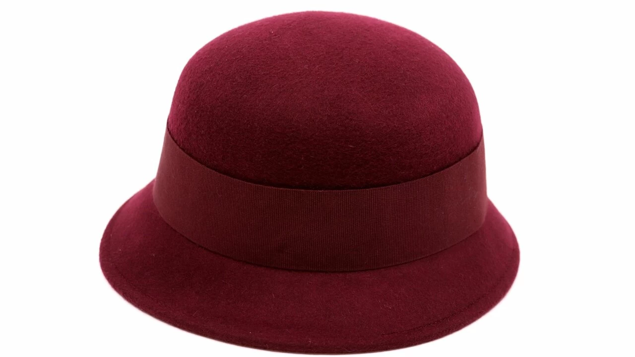 Jos Van Dijck Cloche Hoedje Kathy Wolvilt Bordeaux 5 Jos Van Dijck Cloche Hoedje Kathy Wolvilt Bordeaux - Afbeelding 3