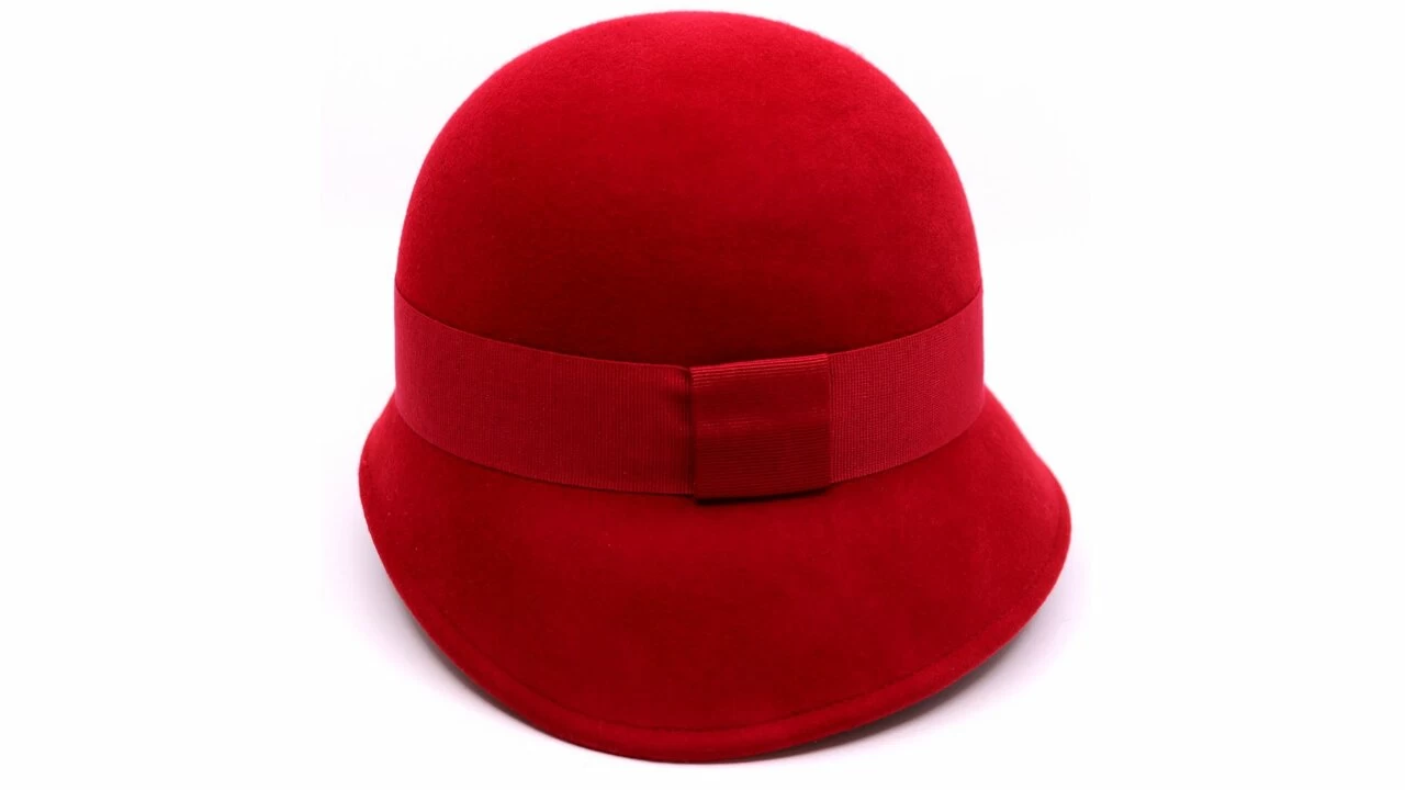 Jos Van Dijck Cloche Hoedje Kylie Wolvilt Rood 3 Jos Van Dijck Cloche Hoedje Kylie Wolvilt Rood