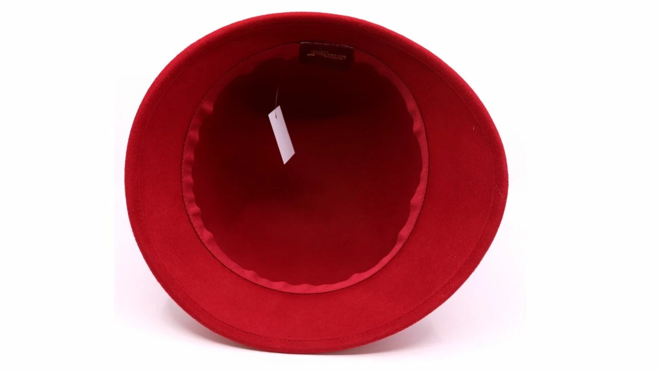 Jos Van Dijck Cloche Hoedje Kylie Wolvilt Rood 6 Jos Van Dijck Cloche Hoedje Kylie Wolvilt Rood - Afbeelding 4