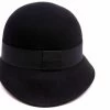 Jos Van Dijck Cloche Hoedje Kylie Wolvilt Zwart