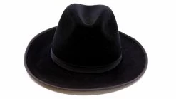 Panizza Fedora Royal Aosta Bies Haarvilt Zwart 7 Panizza Fedora Royal Aosta Bies Haarvilt Zwart -Hoeden Winkel 1956942051