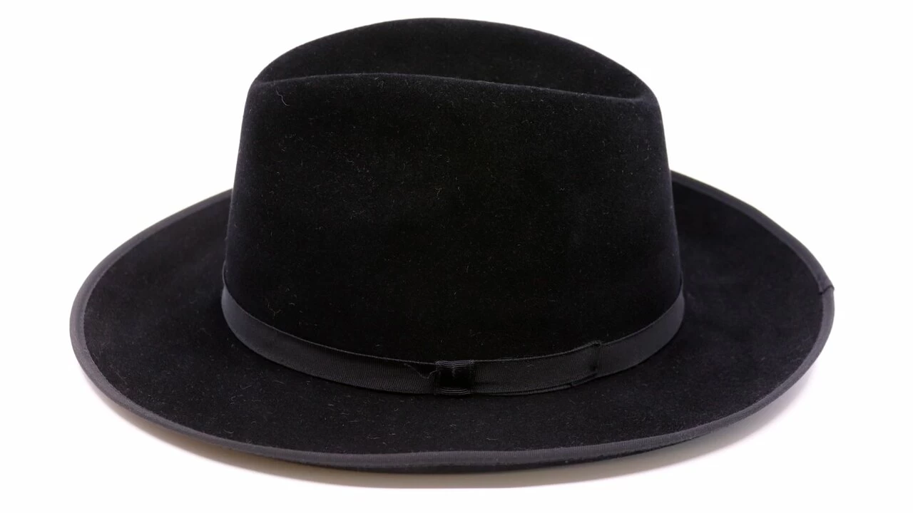 Panizza Fedora Royal Aosta Bies Haarvilt Zwart 3 Panizza Fedora Royal Aosta Bies Haarvilt Zwart