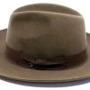 Panizza Fedora Aosta Haarvilt Bast Bruin -Hoeden Winkel 1956950115