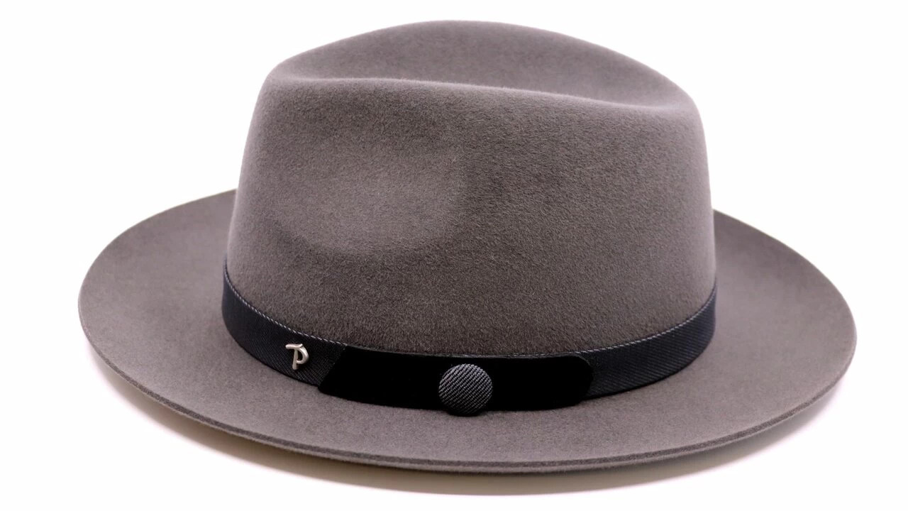 Panizza Fedora Modena 01 Premium Haarvilt Grijs 3 Panizza Fedora Modena 01 Premium Haarvilt Grijs