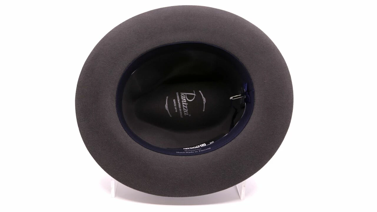 Panizza Fedora Modena 01 Premium Haarvilt Grijs 6 Panizza Fedora Modena 01 Premium Haarvilt Grijs - Afbeelding 4