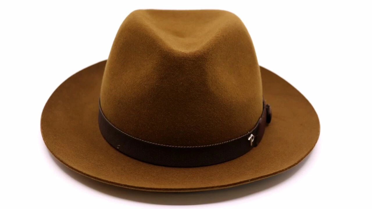 Panizza Fedora Modena 01 Premium Haarvilt Tobacco 4 Panizza Fedora Modena 01 Premium Haarvilt Tobacco - Afbeelding 2
