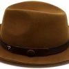 Panizza Fedora Modena 01 Premium Haarvilt Tobacco -Hoeden Winkel 1956963522