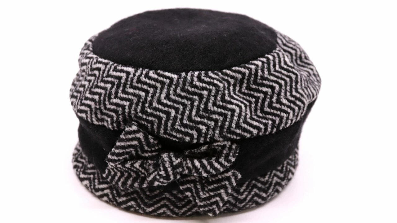 Panizza Cloche Marga Wolmix Zwart En Grijs 4 Panizza Cloche Marga Wolmix Zwart En Grijs - Afbeelding 2