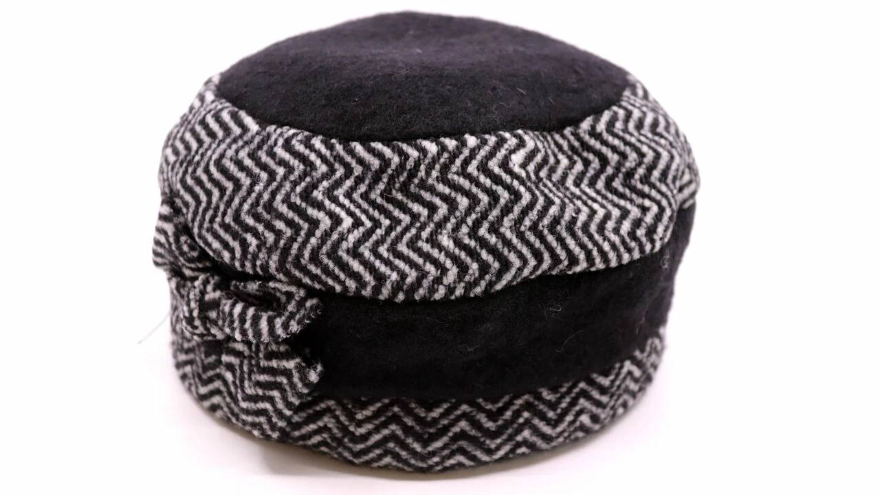 Panizza Cloche Marga Wolmix Zwart En Grijs 3 Panizza Cloche Marga Wolmix Zwart En Grijs