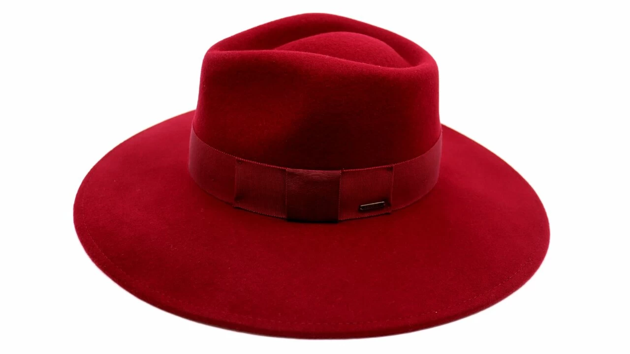 Brixton Joanna Fedora Wool Felt Island Berry 3 Brixton Joanna Fedora Wool Felt Island Berry