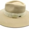 Brixton Joanna Fedora Wool Felt Beige Straw -Hoeden Winkel 1957261368