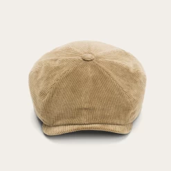 Stetson Hatteras Newsboy Cap Corduroy Cotton Camelbeige -Hoeden Winkel 1957802430