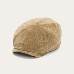 Stetson Hatteras Newsboy Cap Corduroy Cotton Camelbeige -Hoeden Winkel 1957802433