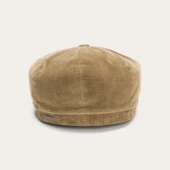 Stetson Hatteras Newsboy Cap Corduroy Cotton Camelbeige -Hoeden Winkel 1957802439