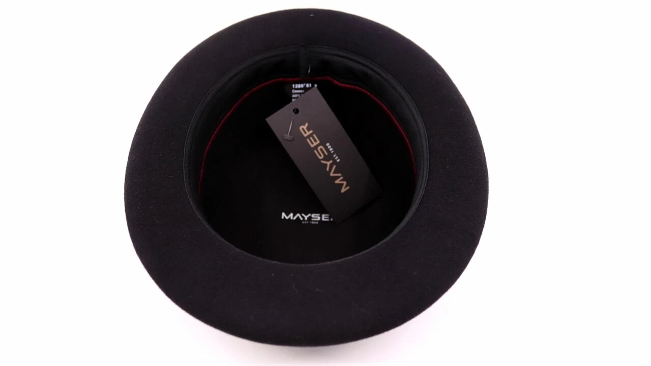 Mayser Bolhoed Connor Wolvilt Black 6 Mayser Bolhoed Connor Wolvilt Black - Afbeelding 4