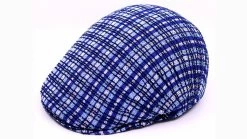 Kangol Flatcap 507 Prep Plaid Acryl Blue