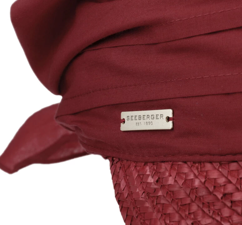 Seeberger Stofpet Stro Katoenmix Cassis Dark Red 5 Seeberger Stofpet Stro Katoenmix Cassis Dark Red - Afbeelding 3