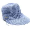 Seeberger Visor Cap Crochet Papierstro Light Blue -Hoeden Winkel 1963405077