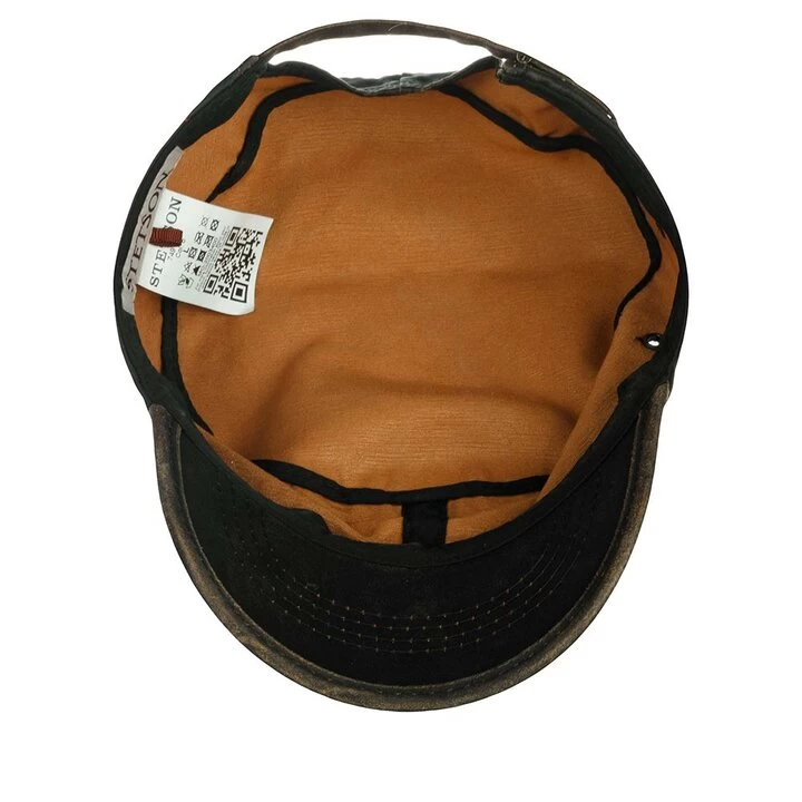 Stetson Army Cap Cotton Mix Brown Brass 4 Stetson Army Cap Cotton Mix Brown Brass - Afbeelding 2