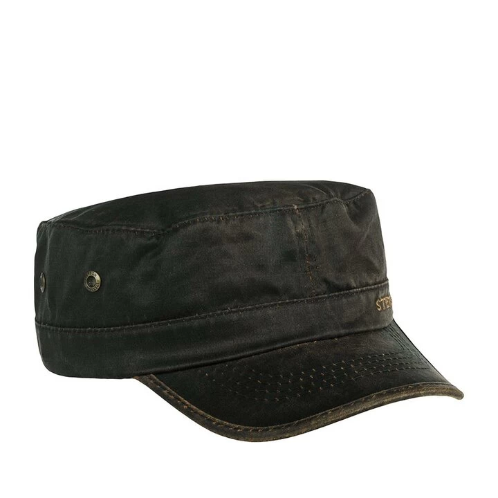 Stetson Army Cap Cotton Mix Brown Brass 5 Stetson Army Cap Cotton Mix Brown Brass - Afbeelding 3