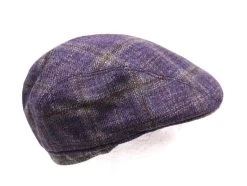 Jos Van Dijck Ivy Pet Met Cntr Klep Wol Ruit Dk Blauw Grijs -Hoeden Winkel 1965277590