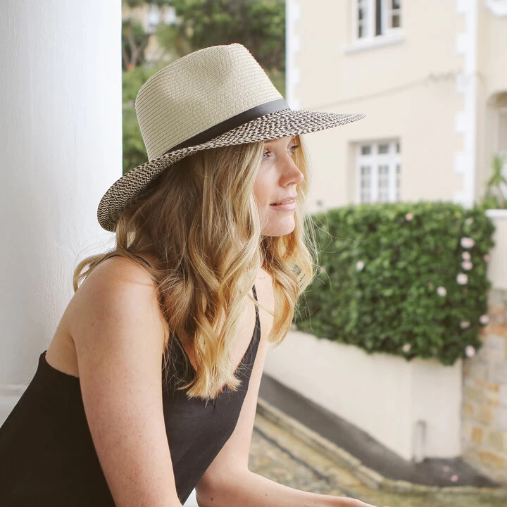 360five Everyday Summer Fedora Gemma Ivory And Black 5 360five Everyday Summer Fedora Gemma Ivory And Black - Afbeelding 3