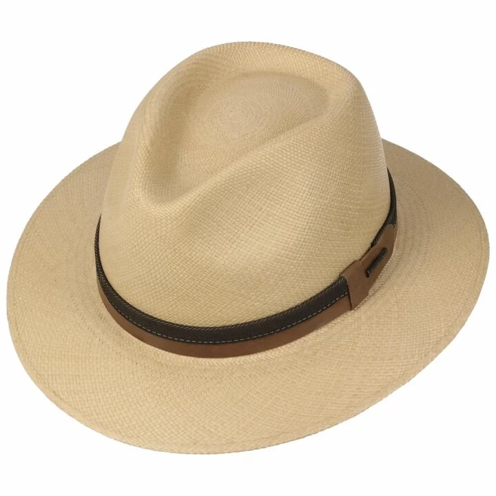 Stetson Traveller Panama Straw Stone Denim 4 Stetson Traveller Panama Straw Stone Denim - Afbeelding 2