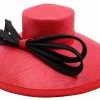 Whiteley Occasion Hat Parasisal Wwide Brim Tulip Red And Black -Hoeden Winkel 1971146643