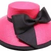 Whiteley Occasion Hat Wide Brim Parasisal Charlotte Crimson And Black