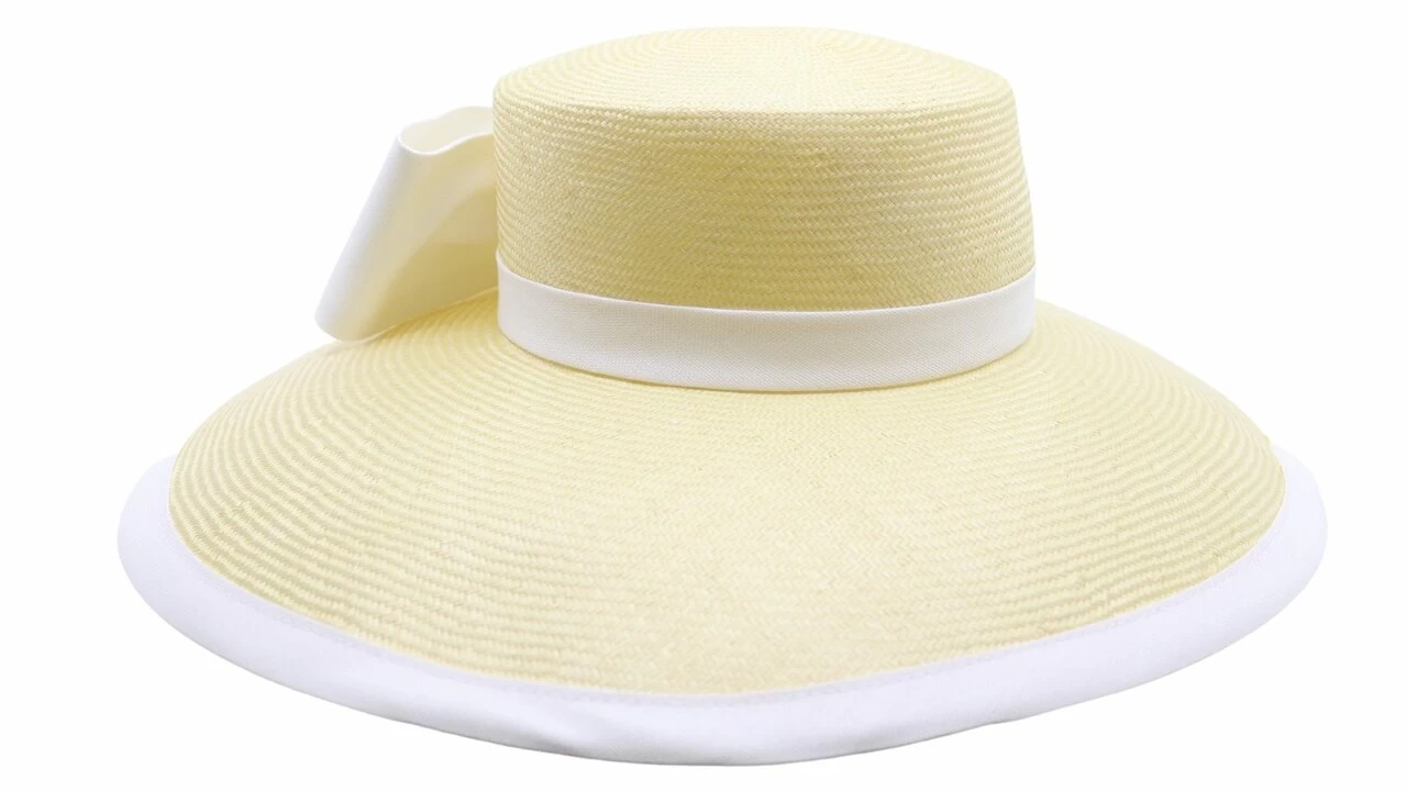 Whiteley Occasion Hat Wide Brim Parasisal Charlotte Vanilla And White 5 Whiteley Occasion Hat Wide Brim Parasisal Charlotte Vanilla And White - Afbeelding 3