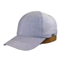 Wigens Baseball Cap Farg Cotton Blauw