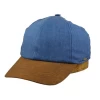 Wigens Baseball Cap Linnen Met Suede Look Blauw -Hoeden Winkel 1972618326