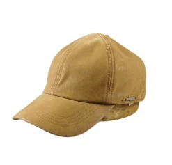 Wigens Baseball Cap Vegan Leather Camel