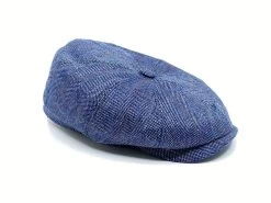 Stetson Newsboy Cap Hatteras Silk Herringbone Check Blue 11 Stetson Newsboy Cap Hatteras Silk Herringbone Check Blue -Hoeden Winkel 1973618070