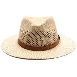 Vintimilla Outdoor Fedora Panama Extra Ventilatie Naturel Stone -Hoeden Winkel 1975100442