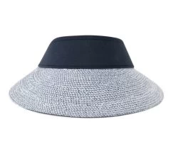 Bronte Zonneklep Evy Cellulose Navy Wit Mix