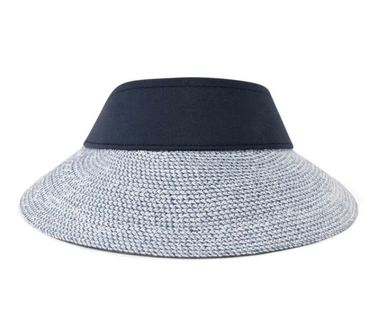 Bronte Zonneklep Evy Cellulose Navy Wit Mix 3 Bronte Zonneklep Evy Cellulose Navy Wit Mix