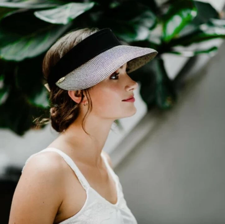 Bronte Zonneklep Evy Cellulose Navy Wit Mix 5 Bronte Zonneklep Evy Cellulose Navy Wit Mix - Afbeelding 3