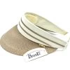 Bronte Zonneklep Britt Cellulose Taupe White -Hoeden Winkel 1977129405