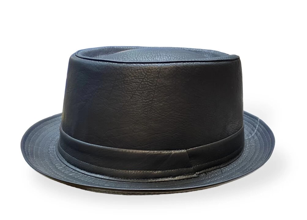 Jos Van Dijck Pork Pie Imitatie Geruwd Leder Zwart 3 Jos Van Dijck Pork Pie Imitatie Geruwd Leder Zwart