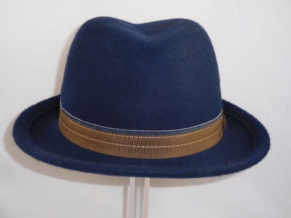 Mayser Samo Wolvilt Trilby Blauw 4 Mayser Samo Wolvilt Trilby Blauw - Afbeelding 2