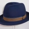 Mayser Samo Wolvilt Trilby Blauw 1 Mayser Samo Wolvilt Trilby Blauw -Hoeden Winkel 228698353