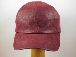 Wigens Baseball Cap Vegan Leather Bordeaux -Hoeden Winkel 450007032